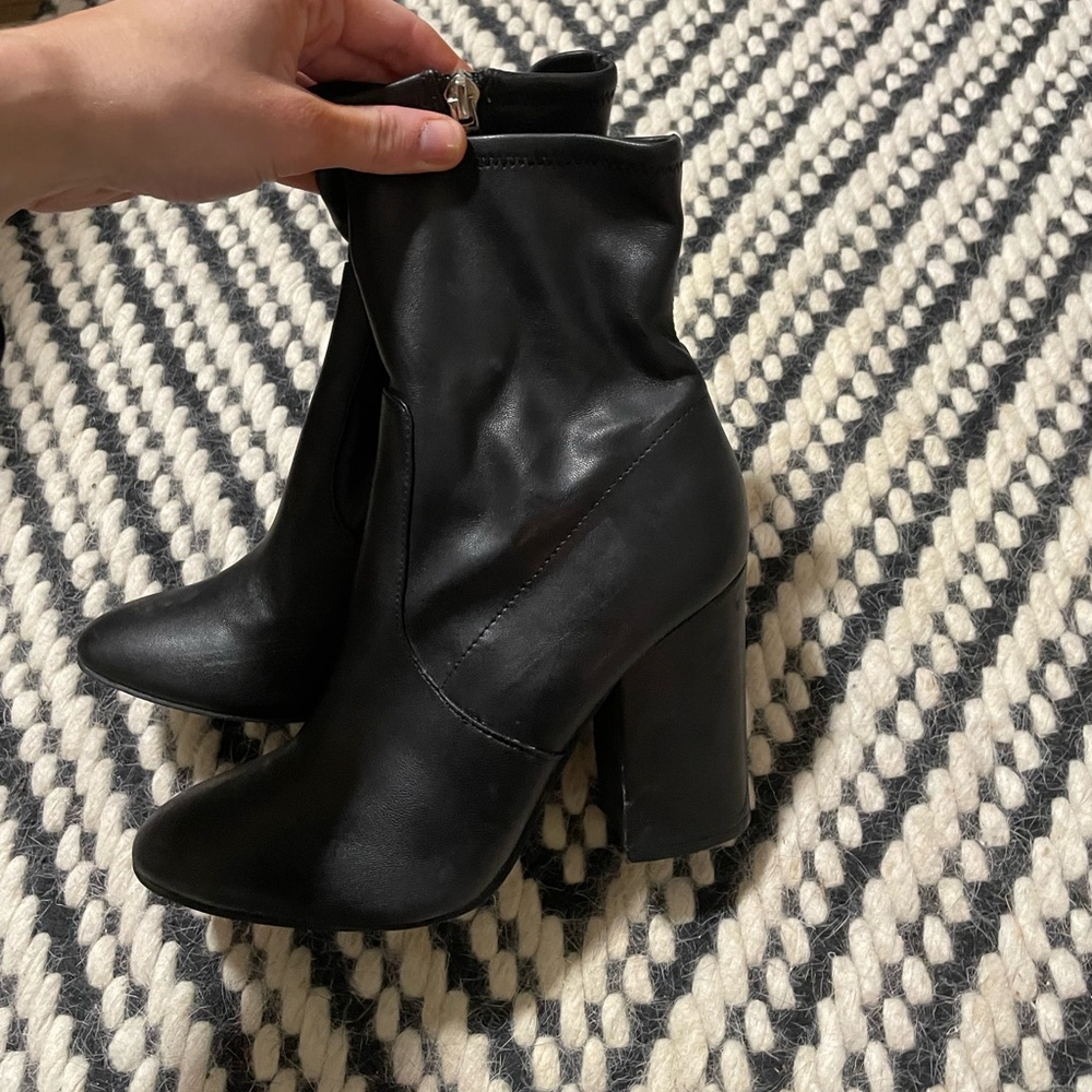 Marc Fisher Blacked Heeled Booties. Size 7.5. - image 1